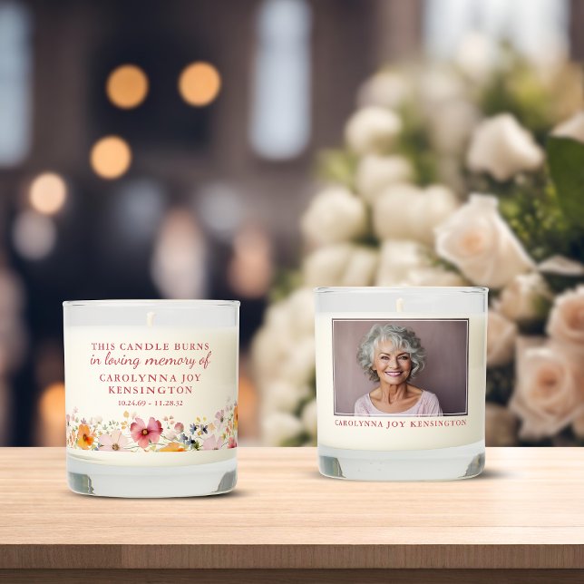 Wildflowers Memorial Tribute This Candle Burns (Wildflowers Memorial Tribute This Candle Burns Scented Candle)