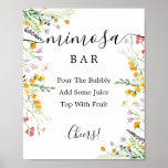 Wildflowers  Mimosa Bar Sign at Zazzle
