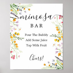 Wildflowers  Mimosa Bar Sign