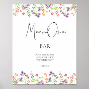 Wildflowers \ Mom-osa bar Poster