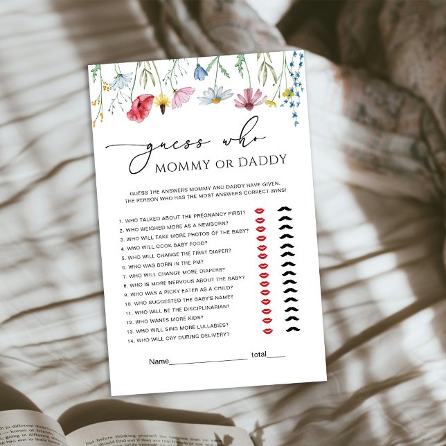 Wildflowers Mommy or Daddy Baby Game (Creator Uploaded)