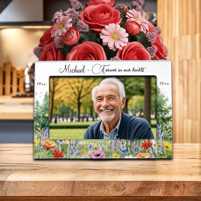 Wildflowers Mountains Forever in Our Hearts Magnetic Frame (Creator Uploaded)