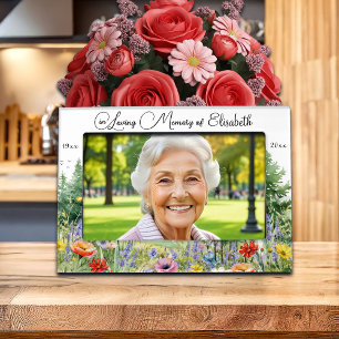 Wildflowers Mountains In Loving Memory Magnetic Frame