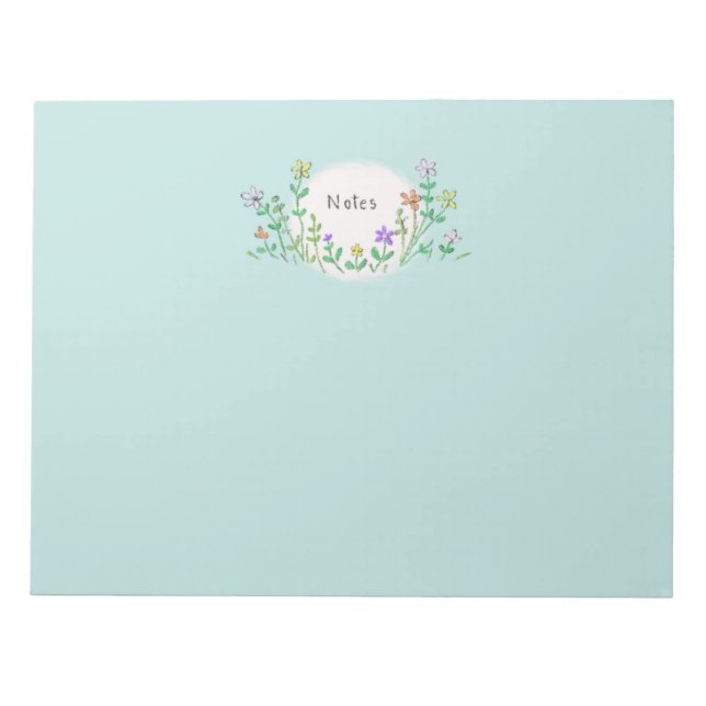 Wildflowers notepad (Front)