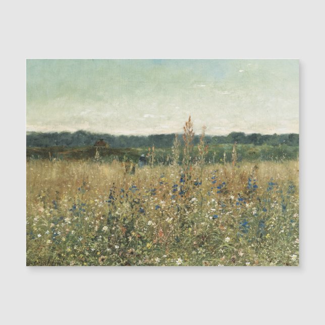 Wildflowers. Oil on Canvas. Vintage meadow (Front)