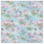 Wildflowers on a  Blue Sky Fabric