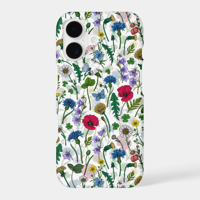Wildflowers on off white Case-Mate iPhone case (Back)