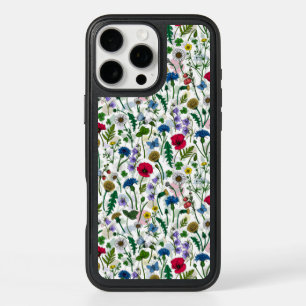 Wildflowers on off white iPhone 16 pro max case