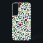 Wildflowers on off white samsung galaxy s22  case<br><div class="desc">Hand-painted collection of various wild flowers.</div>