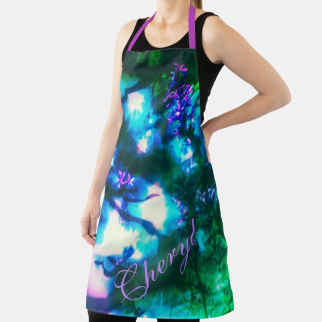 Wildflowers Oriental Goth Art Apron (Insitu)