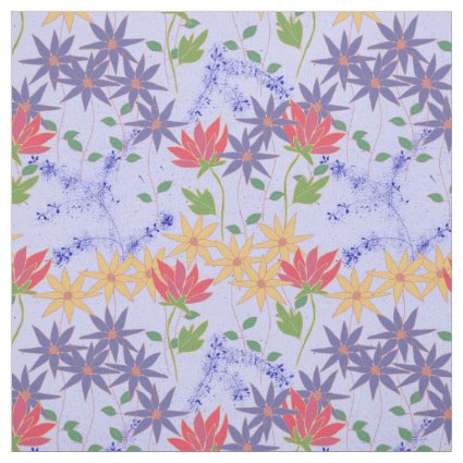 Wildflowers Pattern Fabric