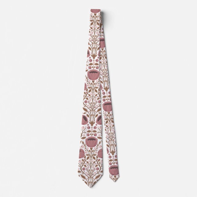Wildflowers pattern neck tie (Front)