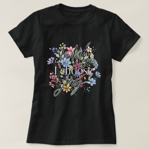  Wildflowers Pattern T_Shirt