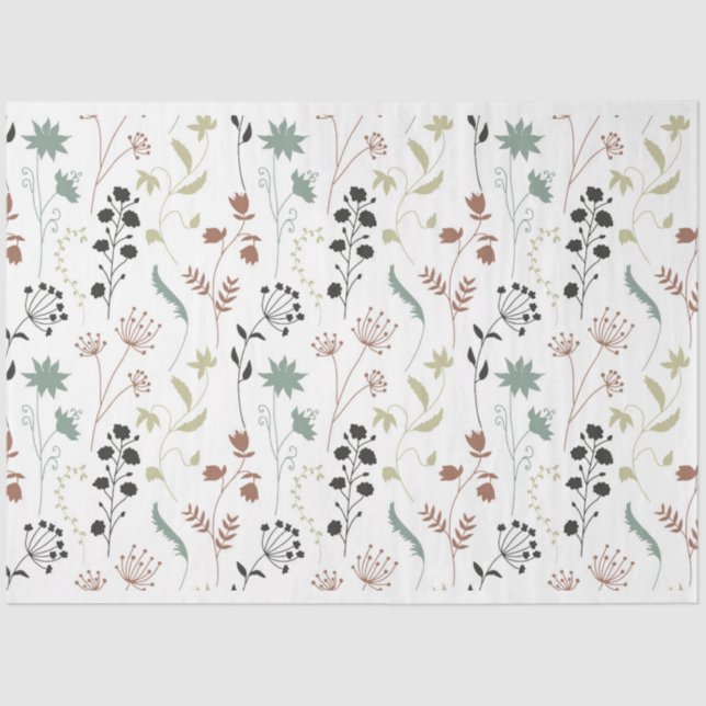 Wildflowers Pattern Tissue Paper (Front)