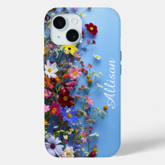Wildflowers Personalized iPhone Case