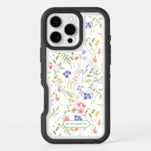 Wildflowers Personalized Name White iPhone 16 Pro Max Case
