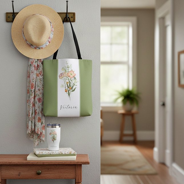 Wildflowers personalized Tote Bag (Creator Uploaded)