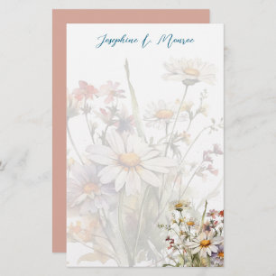 Wildflowers Personalized Writing Paper