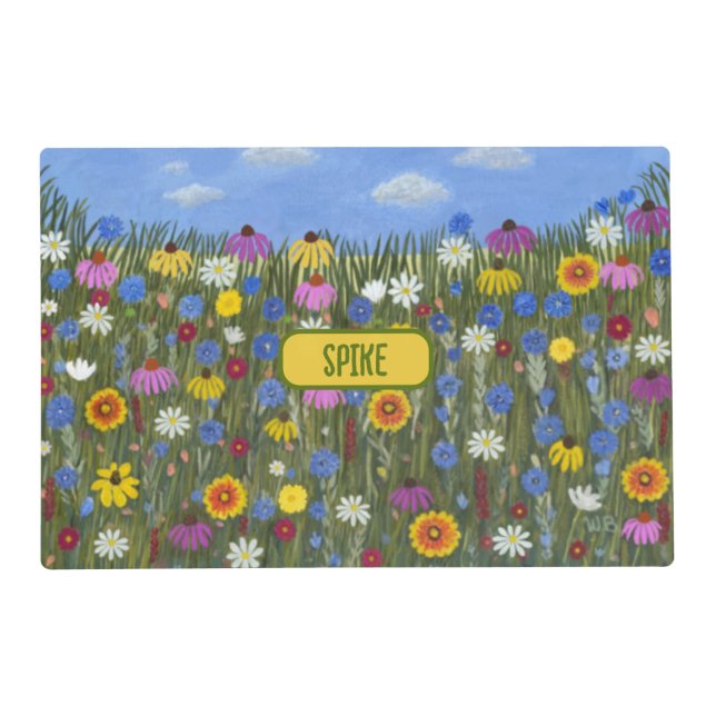 Wildflowers Pet Mat (Front)