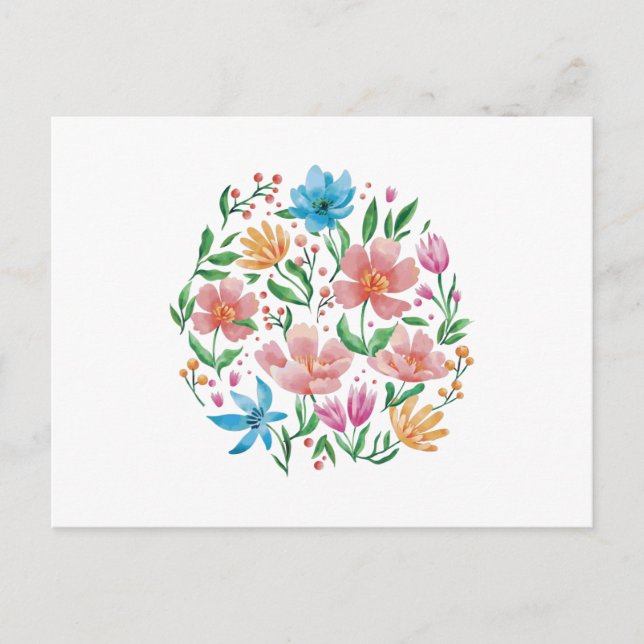 Wildflowers Postcard (Front)