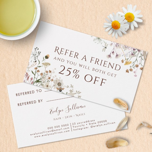 Wildflowers referral card (Creator Uploaded)