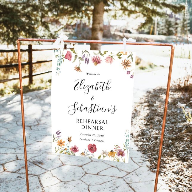 Wildflowers Rehearsal Dinner Foam Boards (Creator Uploaded)