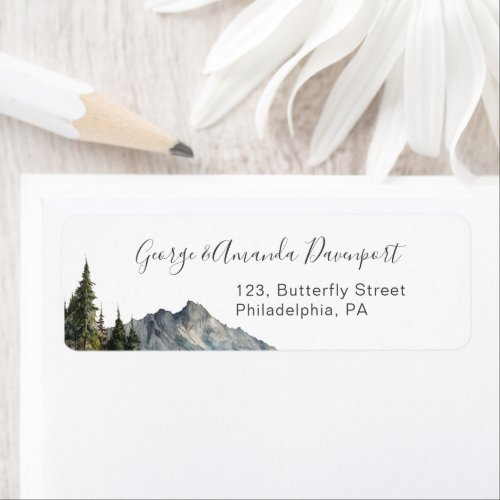 Wildflowers Return address label