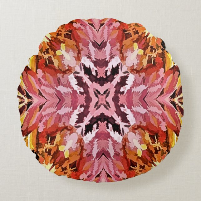 WILDFLOWERS ROUND PILLOW (Front)