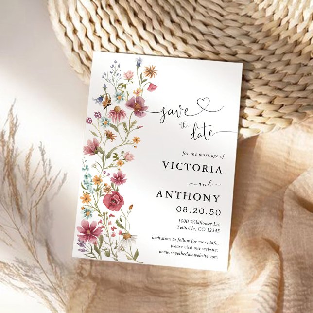 Wildflowers Save The Date Cards (Creator Uploaded)
