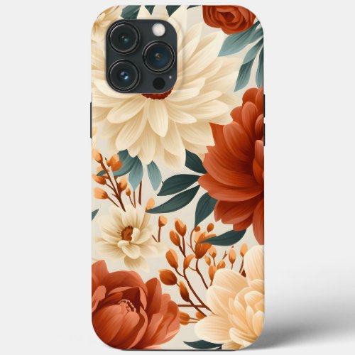  Wildflowers Seamless Patterns iPhone 13 Pro Max Case