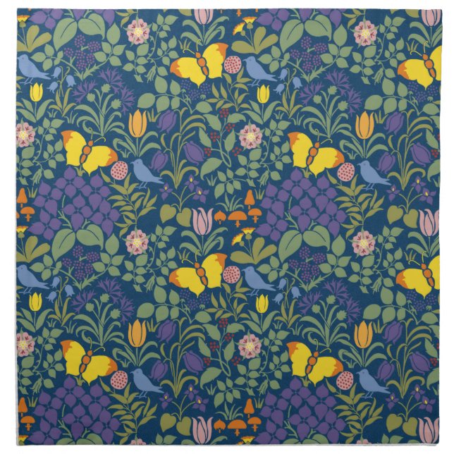 Wildflowers Set of 4, Dinner, 20" x 20" Napkin (Front)