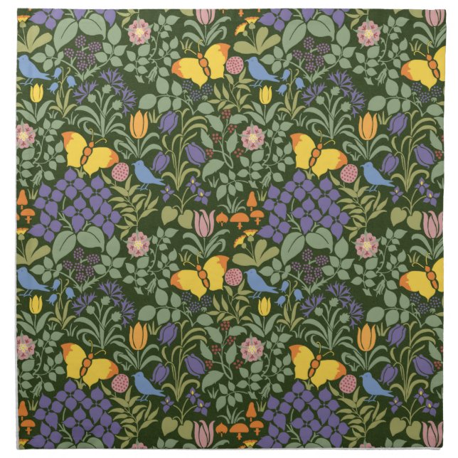 Wildflowers Set of 4, Dinner, 20" x 20" Napkin (Front)