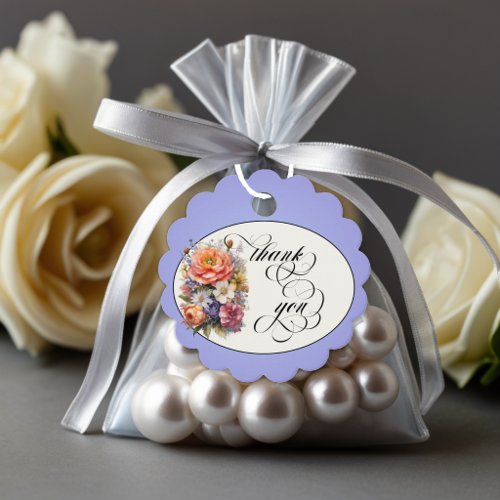 Wildflowers - Sky Blue Favor Tags