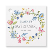 Wildflowers Spring Blossoms Floral Baby Shower Favor Tags