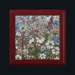 Wildflowers Stained Glass Illusion Jewelry Gift Box<br><div class="desc">Delicate wildflowers pattern in a stained glass effect. Delicate and cheerful. Perfect for store jewelry and other treasures,  or give as a personal gift.</div>