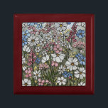 Wildflowers Stained Glass Illusion Jewelry Gift Box<br><div class="desc">Delicate wildflowers pattern in a stained glass effect. Delicate and cheerful. Perfect for store jewelry and other treasures,  or give as a personal gift.</div>