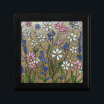 Wildflowers Stained Glass Illusion Jewelry Gift Box<br><div class="desc">Delicate wildflowers pattern in a stained glass effect. Delicate and cheerful. Perfect for store jewelry and other treasures,  or give as a personal gift.</div>