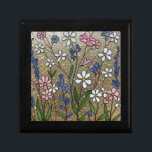 Wildflowers Stained Glass Illusion Jewelry Gift Box<br><div class="desc">Delicate wildflowers pattern in a stained glass effect. Delicate and cheerful. Perfect for store jewelry and other treasures,  or give as a personal gift.</div>