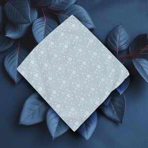 Wildflowers Stars & Daisy Pattern Light Blue Bandana