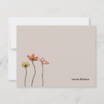 Wildflowers Stationery Note Card at Zazzle