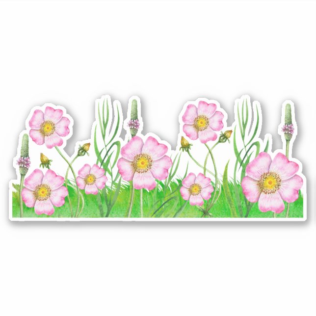 Wildflowers  sticker (Front)