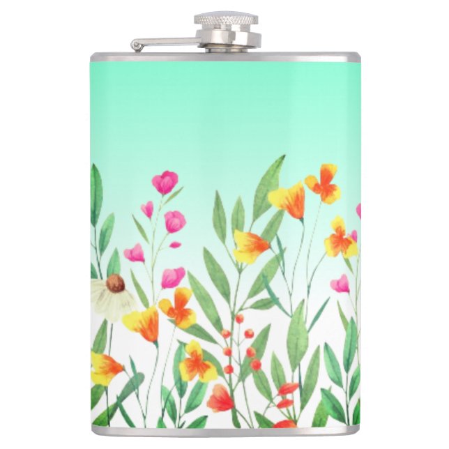 Wildflowers Sublimation-23439 Flask (Front)