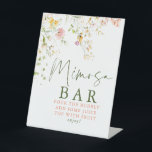 Wildflowers Summer Meadow Mimosa Bar Sign<br><div class="desc">Romantic and cute summer wildflowers Mimosa Bar sign</div>