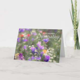 Wildflowers Sympathy Card
