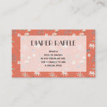 Wildflowers Terracotta Baby Shower Diaper Raffle Enclosure Card