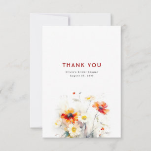 Wildflowers Thank You Card