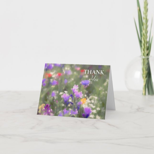 Wildflowers Thank You Card (Front)