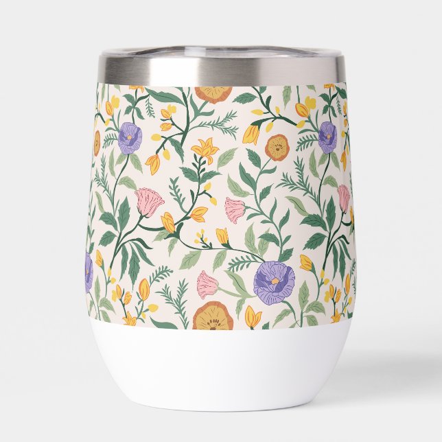 Wildflowers Thermal Wine Tumbler (Back)