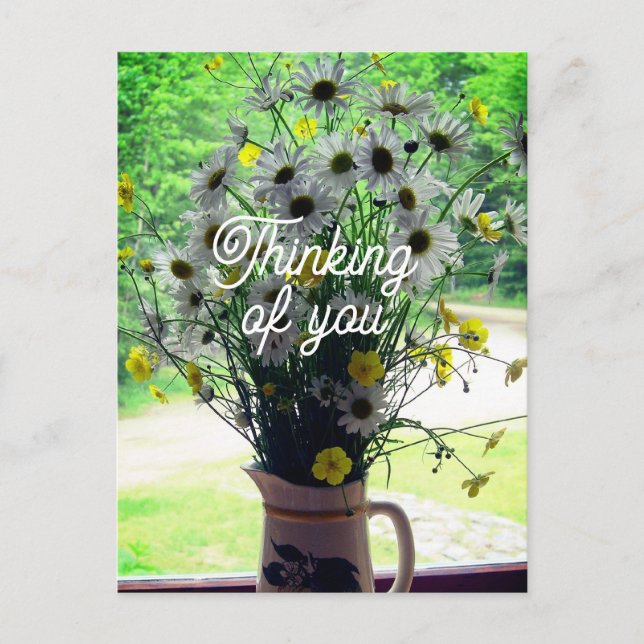 Wildflowers Thinking of You Postcard (Front)