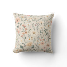 Wildflowers Throw Pillow